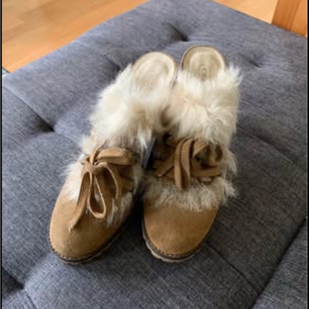Coach Tan Fur-Lined Women's Heels